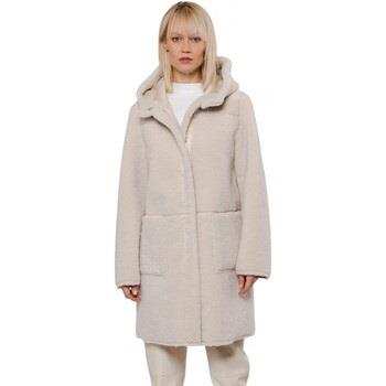 Veste Rino&amp;pelle Giacca Cappotto Reversibile Ecru Beige ALINA70024...