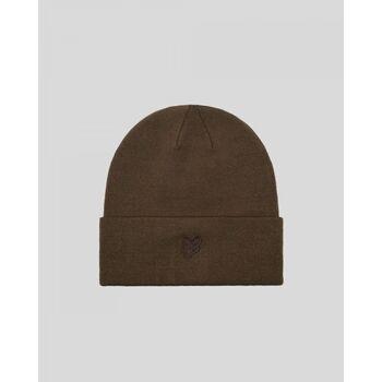 Chapeau Lyle &amp; Scott HE960TON TONAL EAGLE BEANIE-OLIVE