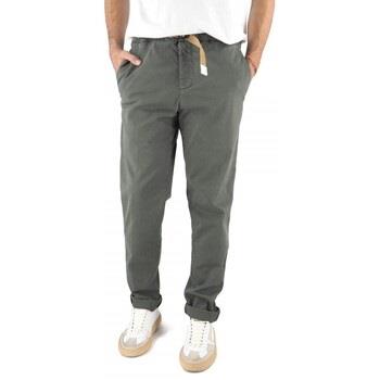 Jeans White Sand Pantalon Chino en Gabardine Vert Militaire