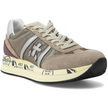 Chaussures Premiata Running Suede Sneaker Donna Grey Silver CONNY-6979