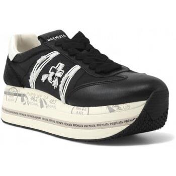 Chaussures Premiata Running Sneaker Donna Black White BETH-6953