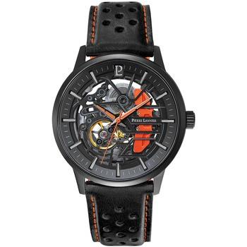 Montre Pierre Lannier PADDOCK Noir Cadran Noir Bracelet Cuir Noir 22 M...