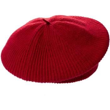 Bonnet Isotoner Béret Femme maille Soft Touch Rouge