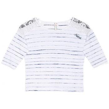 Chemise enfant Kaporal Tee-Shirt Fille Barin Blanc