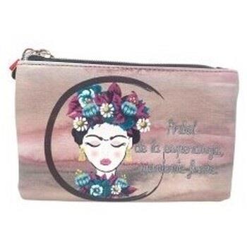 Porte-monnaie Frida Kahlo accessoires femme k4949 marron