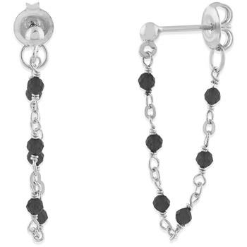 Boucles oreilles Orusbijoux Boucles D Oreilles Argent Rhodié Chaine Et...