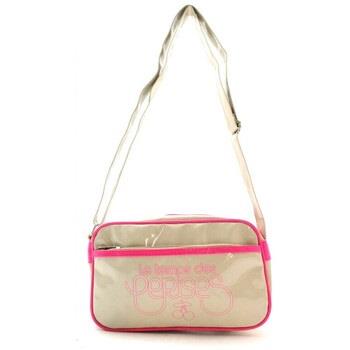 Sac Le Temps des Cerises Sac Besace Rumba 2 Beige/Rose Fluo