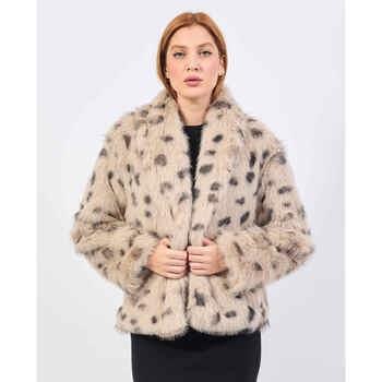 Manteau Jijil Manteau femme en fausse fourrure animalière