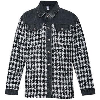 Veste Liu Jo Surchemise en toile denim et bouclette