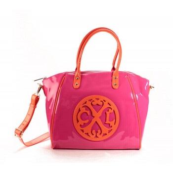 Cabas Christian Lacroix Sac Cabas Jonc 4 Fushia/Orange