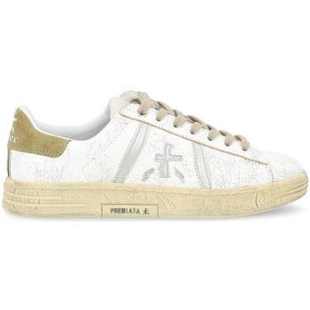 Baskets Premiata Baskets Russell blanc et vert