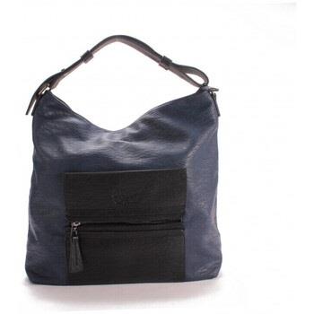 Sac Le Temps des Cerises Sac Cabas Kaori 2 bicolor Indigo Noir (sp)