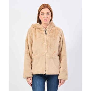 Blouson Markup Veste en fausse fourrure avec capuche