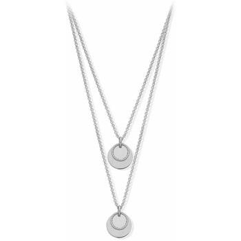 Collier Orusbijoux Collier Double Argent Rhodié Lady