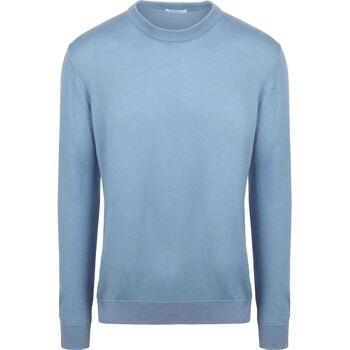 Sweat-shirt Knowledge Cotton Apparel Pullover Laine Bleu Clair