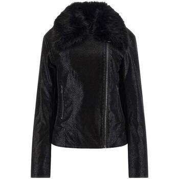 Blouson Guess New olivia jacket - poly velvet python pu leather