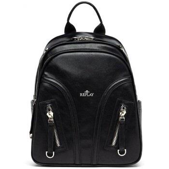 Sac Replay Sac dos en co-cuir noir