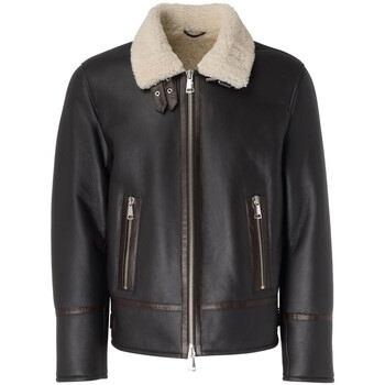 Veste Dondup PEAU DE MOUTON CUIR MARRON UJ934-PL0547-XXX-721