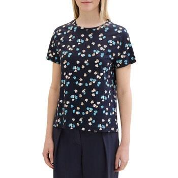 T-shirt Tom Tailor Tee Shirt Navy Flower