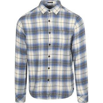 Chemise Dstrezzed Chemise Stein Flanel A Carreaux Bleu