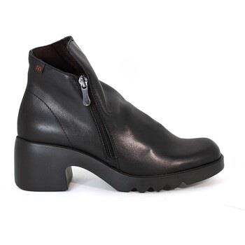 Bottines Pepe Menargues BOTÍN DE PIEL NEGRO CON TACÓN 21217