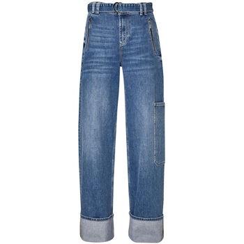 Jeans Liu Jo Jean cargo évasé avec ceinture