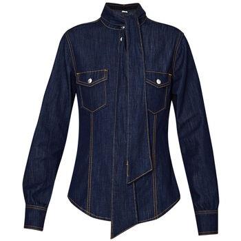 Chemise Liu Jo Chemise en toile denim avec nœud