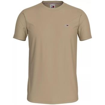 T-shirt Tommy Jeans T shirt Slim Ref 63461 AB9 Beige