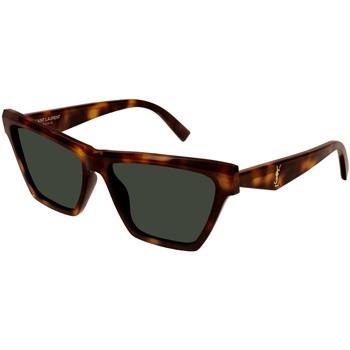 Lunettes de soleil Saint Laurent SL M103 Lunettes de soleil, Havana/Ve...