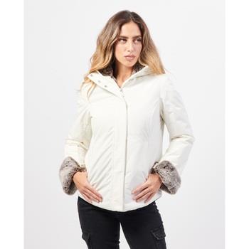 Blouson Suns Veste femme avec capuche et doublure en fourrure