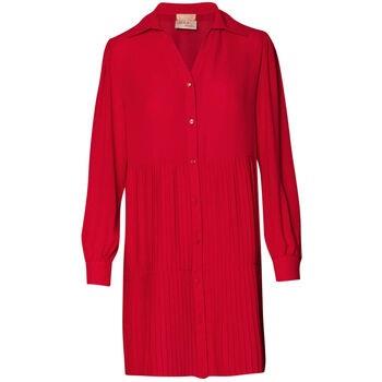 Robe Liu Jo Robe courte plissée rouge