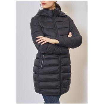 Manteau Kebello Doudoune à capuche Noir F