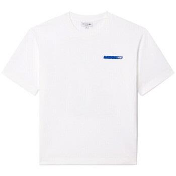 T-shirt Lacoste T-SHIRT LOOSE FIT BLANC IMPRIMÉ FLORAL