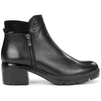 Bottines Fluchos BOTÍN NEGRO DE PIEL CONFORT FUGAZ F2102 NEGRO