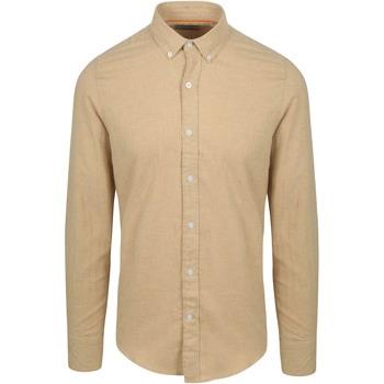 Chemise Suitable Chemise Flanelle Beige