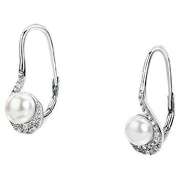 Bijoux Cleor Boucles d'oreilles en argent 925/1000 et perle de synthès...