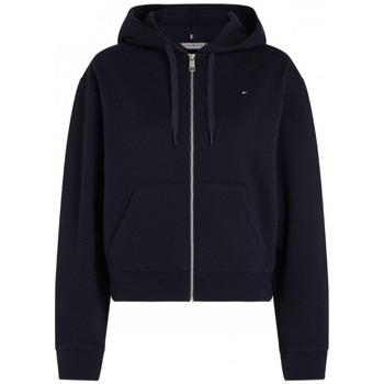 Polaire Tommy Hilfiger Sweat zippé à capuche marine