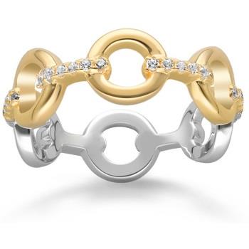 Bijoux Orusbijoux Bague Argent Doré Elise Zirconium Blanc