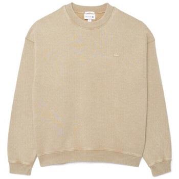 Sweat-shirt Lacoste SWEATSHIRT LOOSE FIT EFFET DÉLAVÉ BEIGE