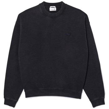 Sweat-shirt Lacoste SWEATSHIRT LOOSE FIT EFFET DÉLAVÉ NOIR