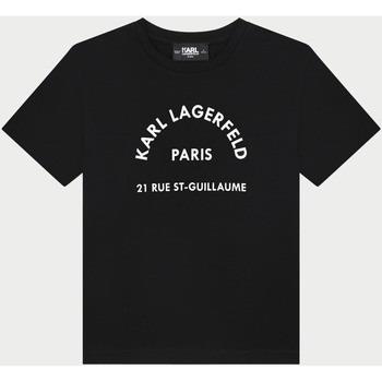 T-shirt enfant Karl Lagerfeld T-shirt noir pour enfant