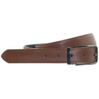 Ceinture Hexagona Ceinture cuir ref_47649 Marron