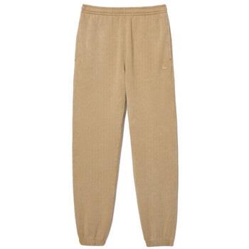 Pantalon Lacoste PANTALON DE SURVÊTEMENT REGULAR FIT EN COTON BEIGE D