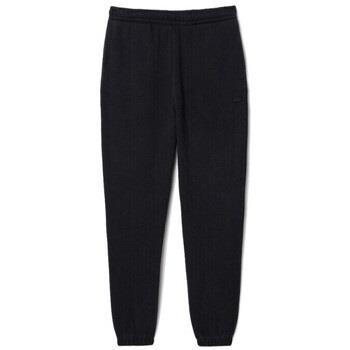 Pantalon Lacoste PANTALON DE SURVÊTEMENT REGULAR FIT EN COTON NOIR DÉ