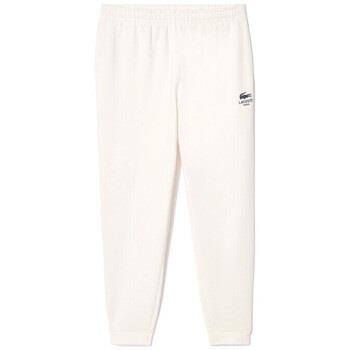 Pantalon Lacoste PANTALON DE SURVÊTEMENT TAPERED FIT BLANC