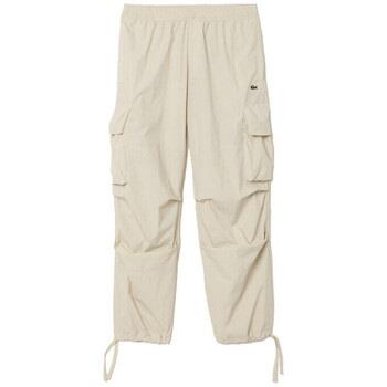 Pantalon Lacoste PANTALON CARGO SPORTSUIT RELAXED FIT LÉGER GRIS