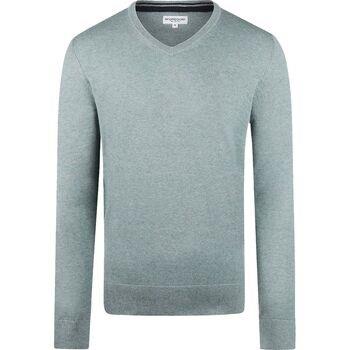 Sweat-shirt Mcgregor Pull Laine Merinos Col-V Vert Sage