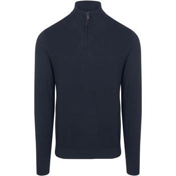 Sweat-shirt Mcgregor Pull Half Zip Laine Merinos Marine