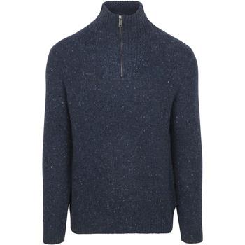 Sweat-shirt Mcgregor Pull Half Zip Laine Merinos Marine