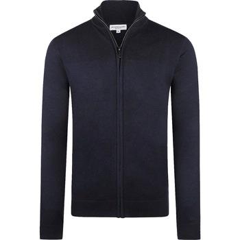 Sweat-shirt Mcgregor Cardigan Laine Merinos Marine